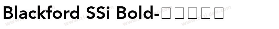 Blackford SSi Bold字体转换